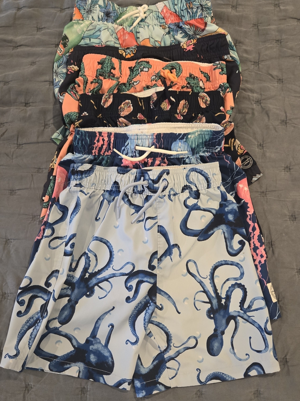 Bundle of Kid's Print Swim Trunks